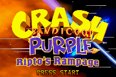 2 in 1 – Crash Bandicoot Purple – Ripto’s Rampage & Spyro Orange – The Cortex Conspiracy (U)(Independent)