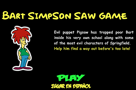 Bart Simpson Saw Game