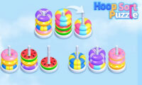 Hoop Stack Sort Puzzle 3D Game