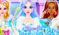 Princess Salon: Frozen Party Princess