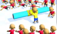 Push the Crazy Crowd : Stickman Clash 3D