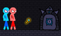 Red and Blue Stickman Rope