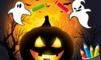 Scary Party Coloring