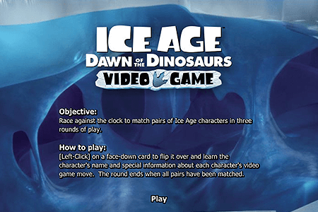 Ice Age: Dawn of the Dinosaurs – Memory Game