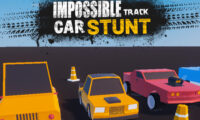 Impossible track car stunt