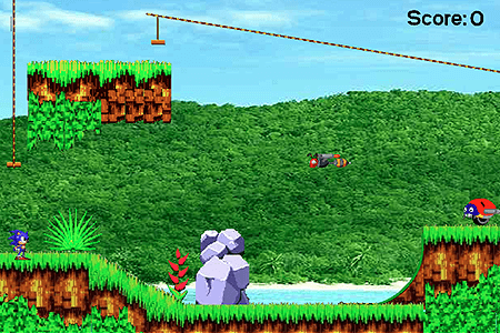 Sonic on Angel Island