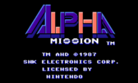 Alpha Mission (Europe)