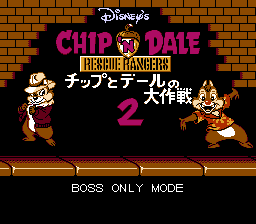 Chip ‘n Dale 2 – Boss-Only Hack