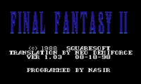 Final Fantasy II (Japan) [En by Demiforce v1.03] [Hack by Lenophis+King Lettuce v1.0] [Title Fix by Parasyte v1.0] (Demonic Pandemonium)