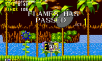 Flames in Sonic 1