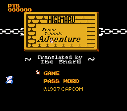 Higemaru Makaijima – Nanatsu no Shima Daibouken (Japan) [En by Snark v1.0] (~Seven Islands Adventure)