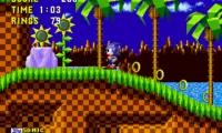 Hyper Sonic in Sonic 1 (with Spindash)