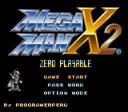 Mega Man X2 – Zero Playable with Triple Attack (Fake)