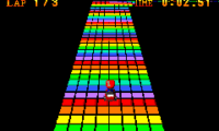 SNES Rainbow Road in Mario Kart XXL