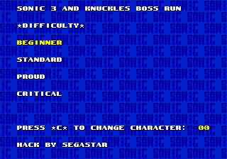 Sonic 3 & Knuckles Hack – Boss Attack