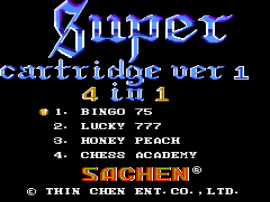 Super Cartridge Ver 1 – 4 in 1 (Asia) (Unl)