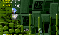 Super Sonic & Hyper Sonic in Sonic 1