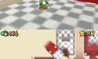 Waluigi in Super Mario 64 DS