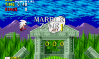 White Sonic in Sonic 1 (First Release)