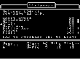 Wizardry II – Llylgamyn no Densetsu (Japan)